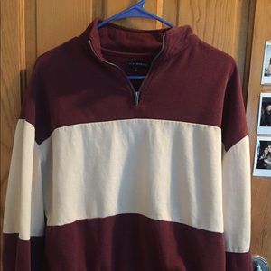 Pac Sun cropped half zip sweatshirt